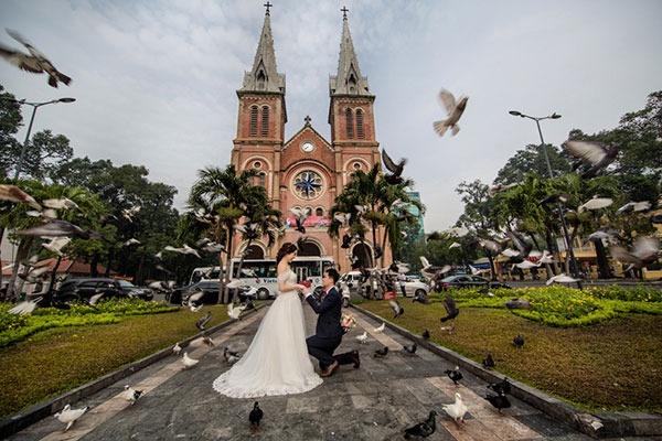 cathédrale Notre-Dame endroits incontournables de Saigon